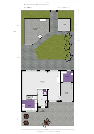 Floorplan - Beetsstraat 6, 3261 PL Oud-Beijerland